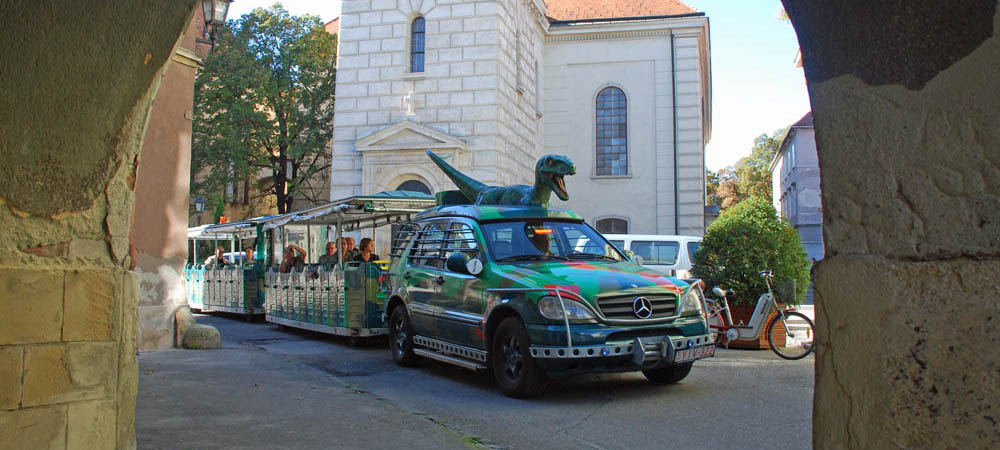 Safari train, old town of Sopron