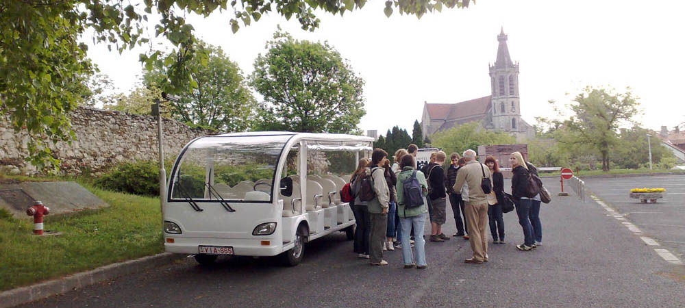 School trip by electric bus